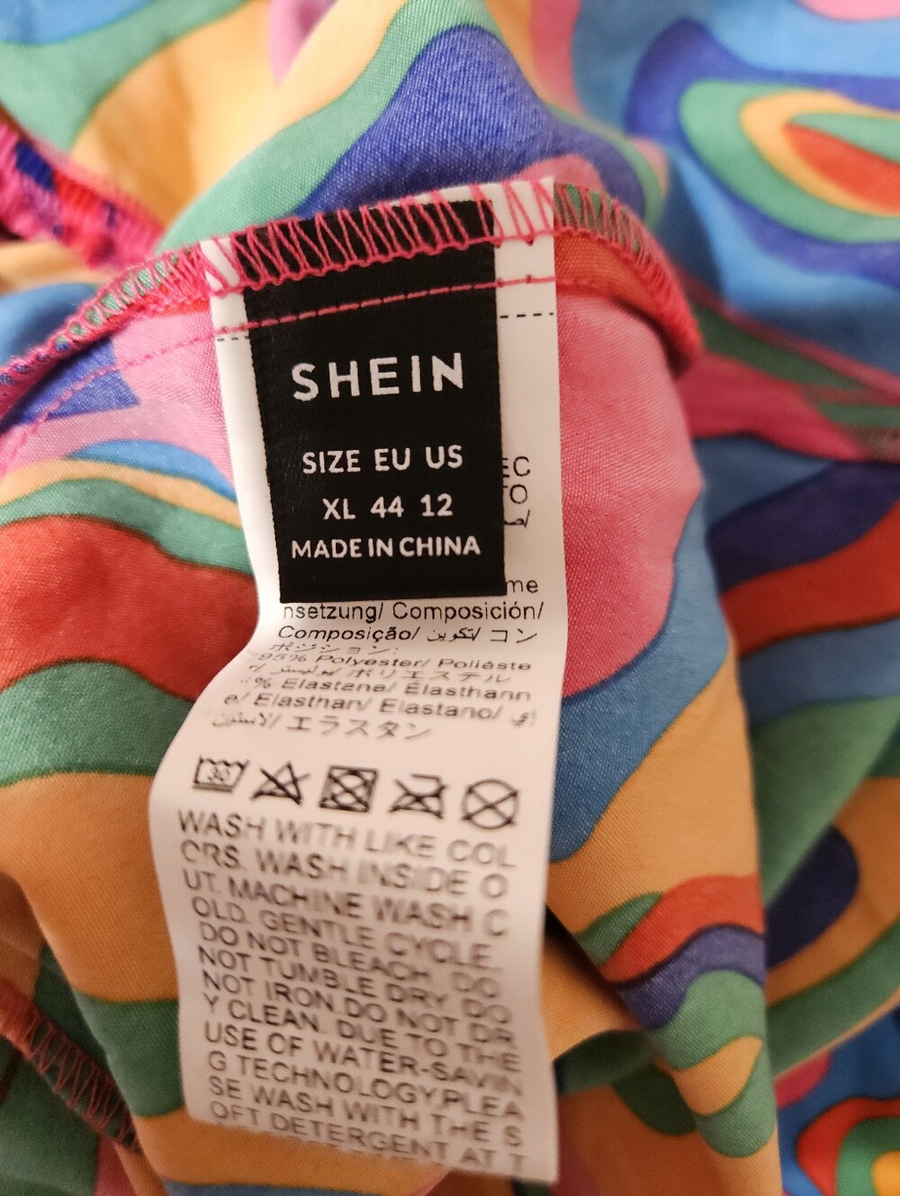 Shein Psychedelic Dress XL - Picture 4 of 4